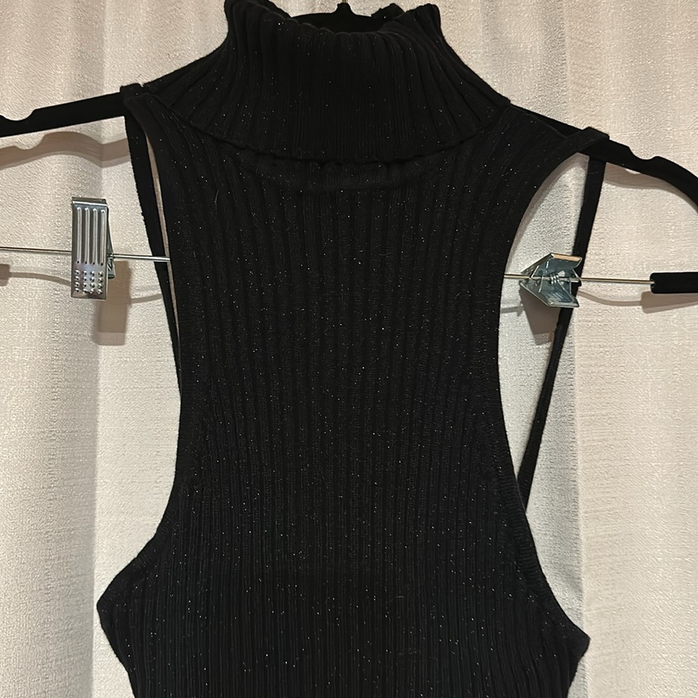 Express Black glitter top
